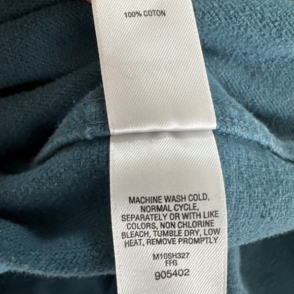 Cabela's Chamois Flannel Heavy Cotton Shirt Mens 2XLT Blue Hiking‎ Outdoor Soft - Picture 7 of 7